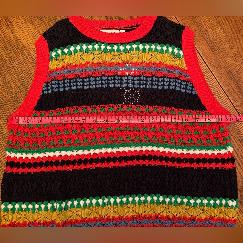 Mango Multicolor Knit Sleeveless Sweater Vest - Picture 13 of 13